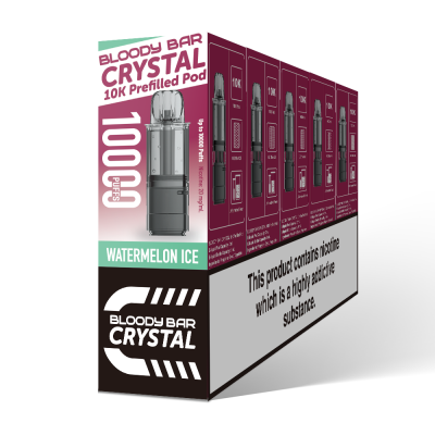 Bloody Bar Crystal 10K Puff Pod Kit - Watermelon Ice
